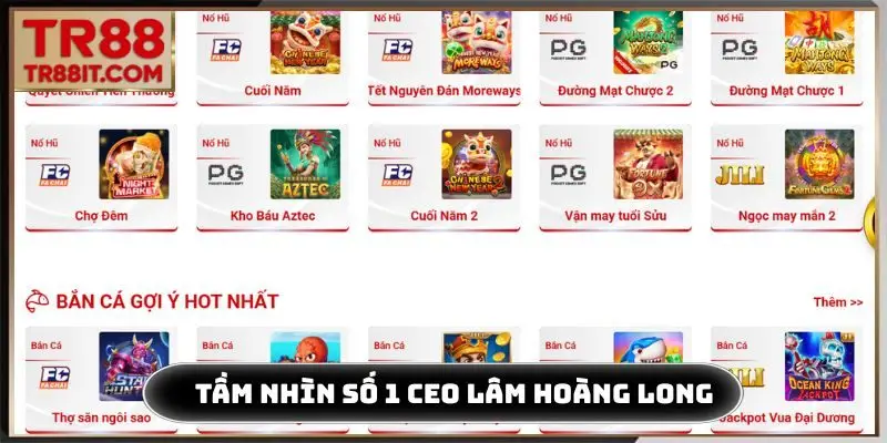 4 tầm nhìn số 1 CEO TR88 Lâm Hoàng Long